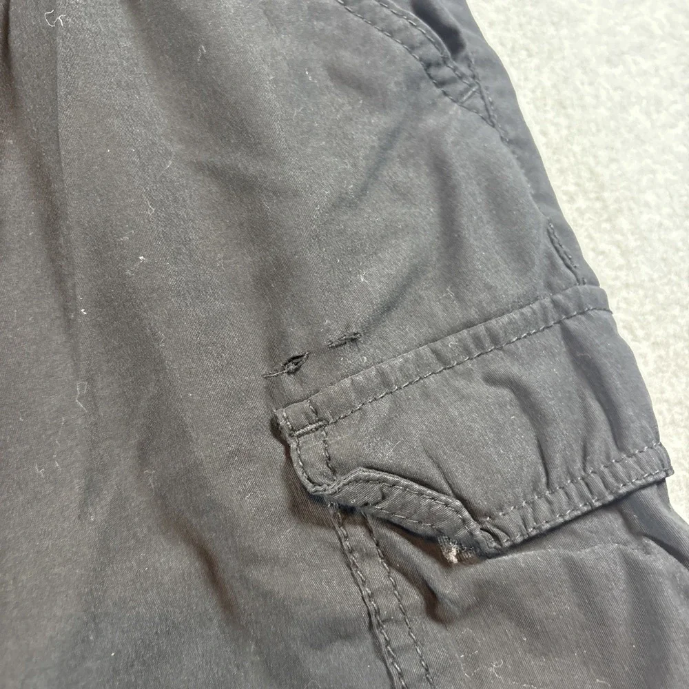 Denali Black Convertible Hiking Cargo Pants Men's 36x30 Nylon Nature (sm Holes)
